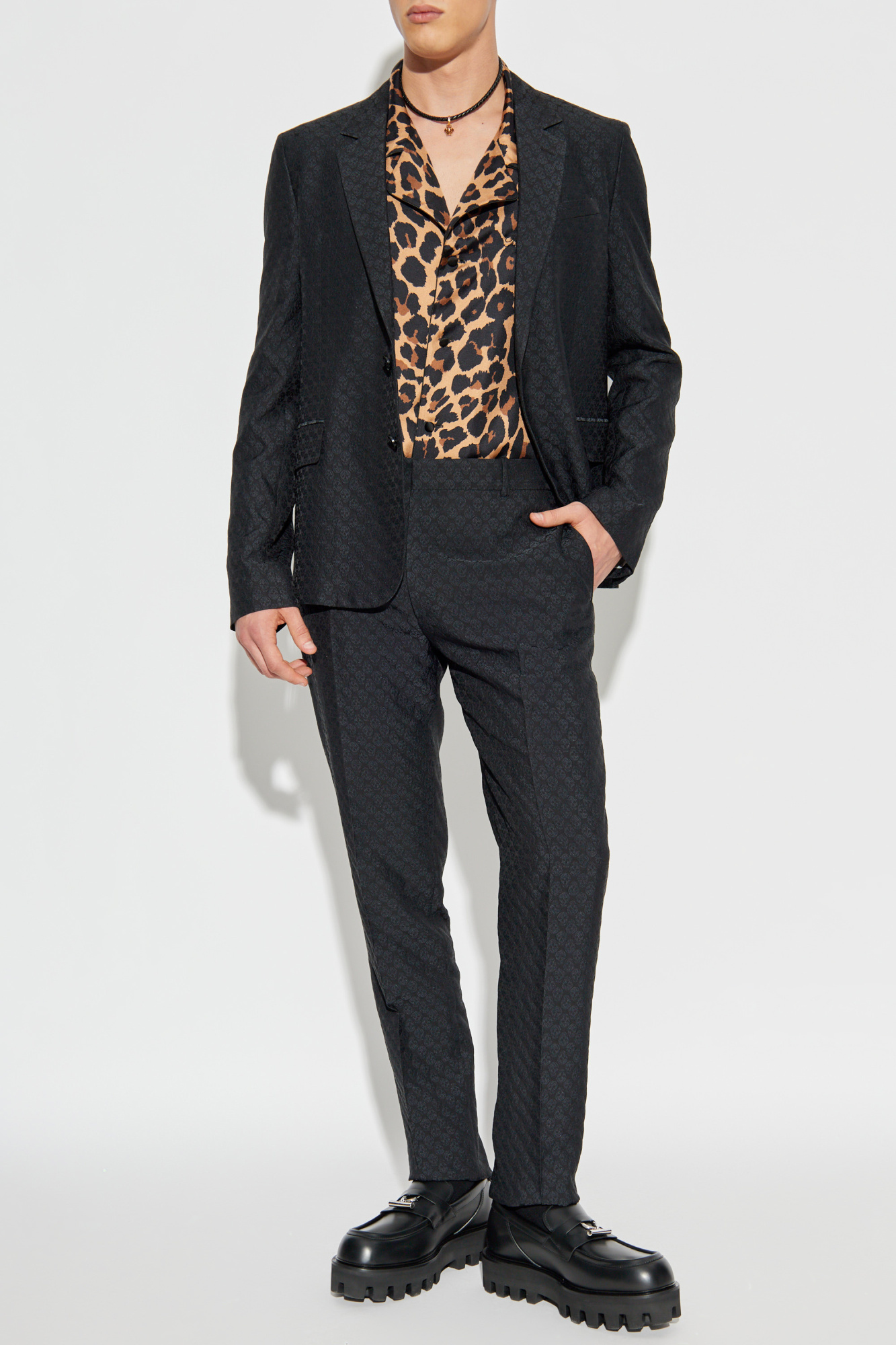 Alexander McQueen Pants with a distinctive skull motif